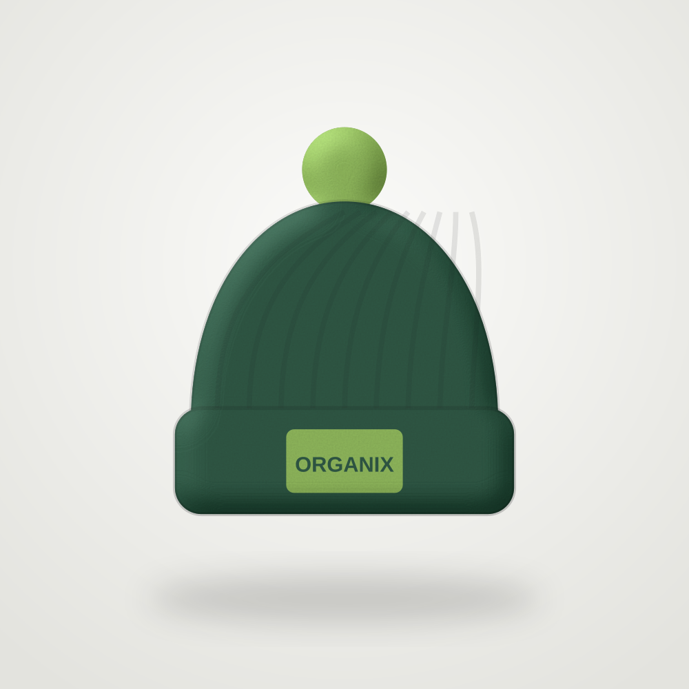 Leaf Knit Beanie